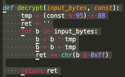 Lucifer Decryption routine