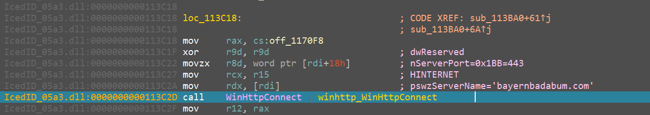 Image 3 is a screenshot of IcedID stage one being debugged.